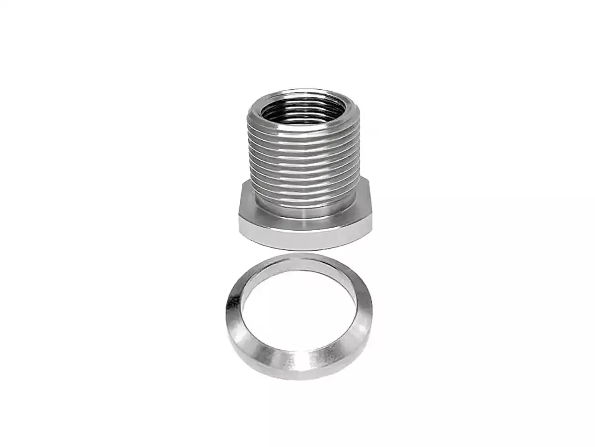 1/2×28 to 5/8×24 Stainless Steel Thread Adapter