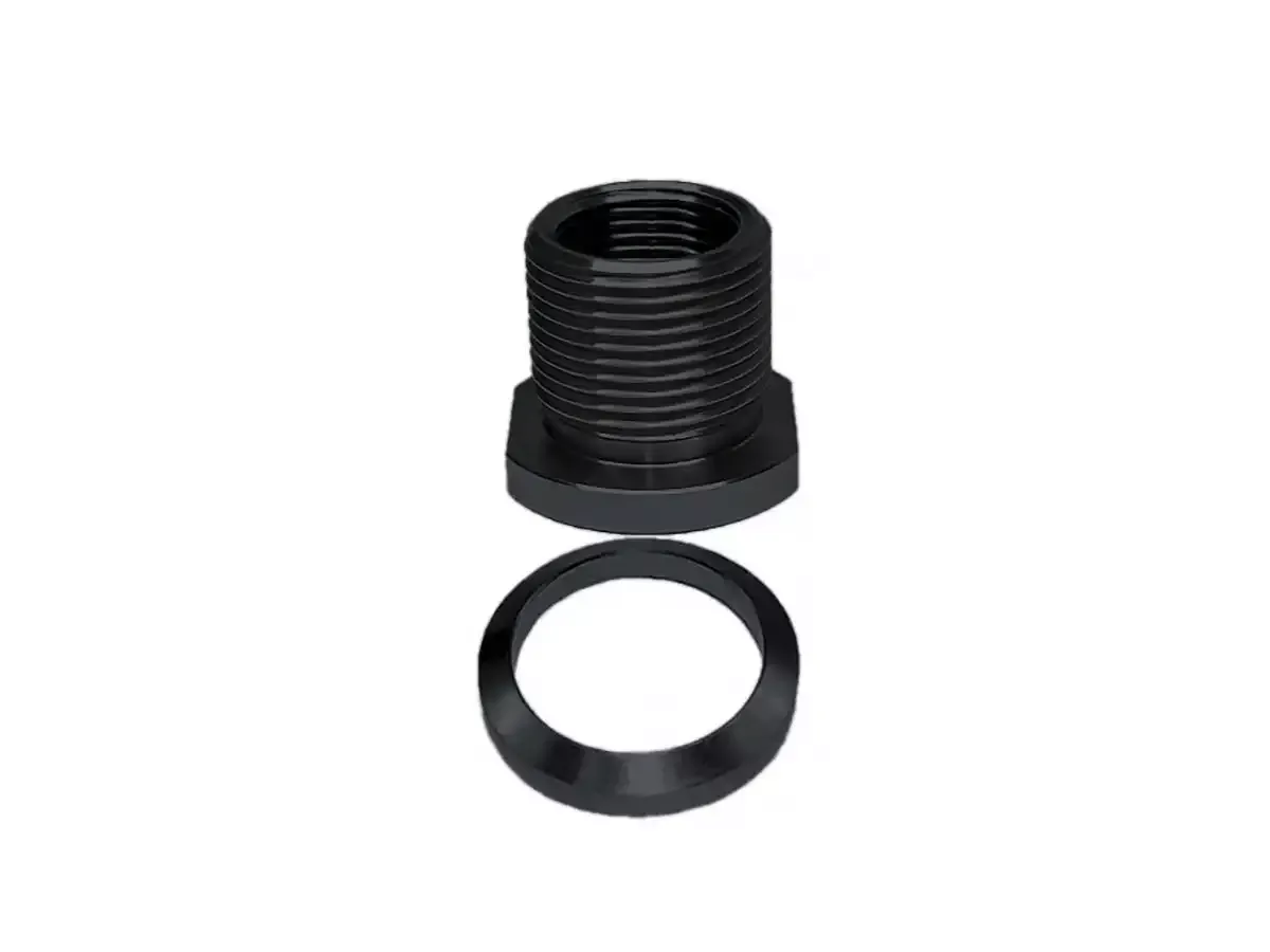 1/2×28 to 5/8×24 Thread Adapter with Crush Washer