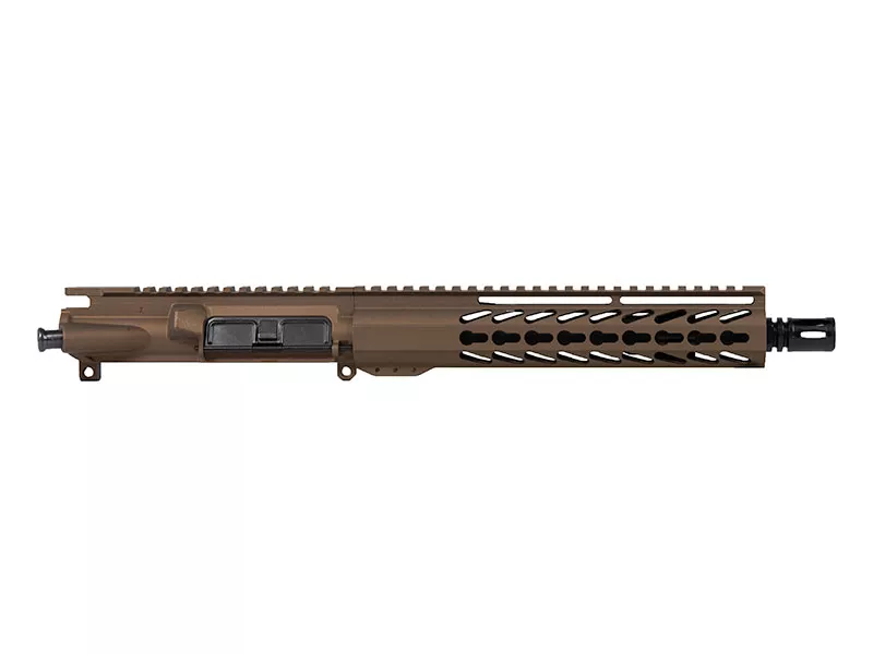 10.5″ AR-15 Burnt Bronze Pistol Upper 10″ House Keymod