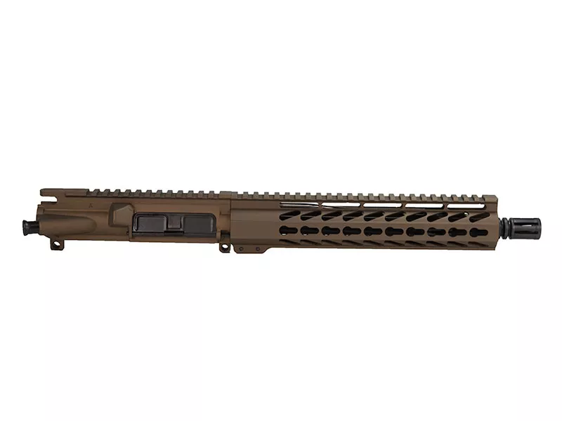 10.5″ AR-15 Burnt Bronze Pistol Upper 10″ Keymod Rail