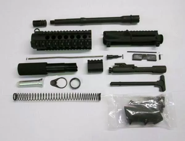 10.5 AR-15 Complete Pistol Kit 7″ Quad Rail UNASSEMBLED