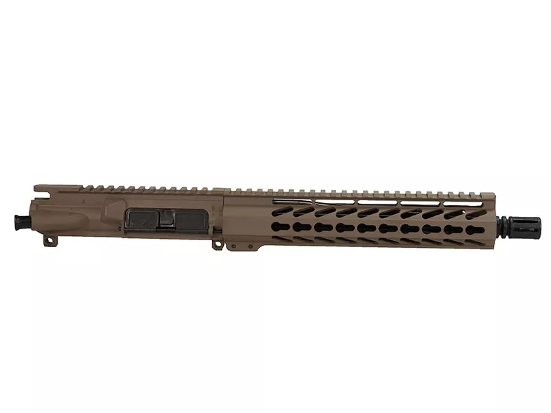 10.5″ AR-15 FDE Pistol Upper with 10″ Keymod