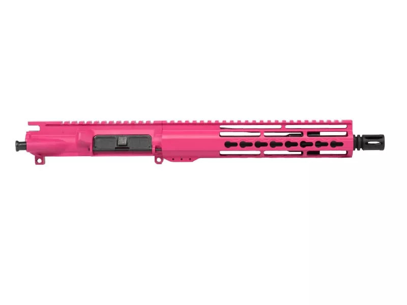 10.5″ AR-15 Pink Pistol Upper with 10″ Riveted Keymod