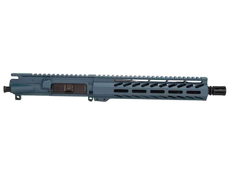 10.5″ Blue Titanium Pistol Upper 10″ M-Lok Rail AR-15