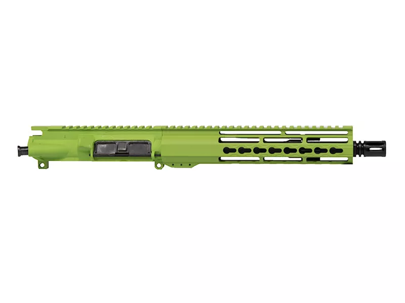 10.5″ Zombie Green AR-15 Pistol Upper Slim 10″ Riveted Keymod