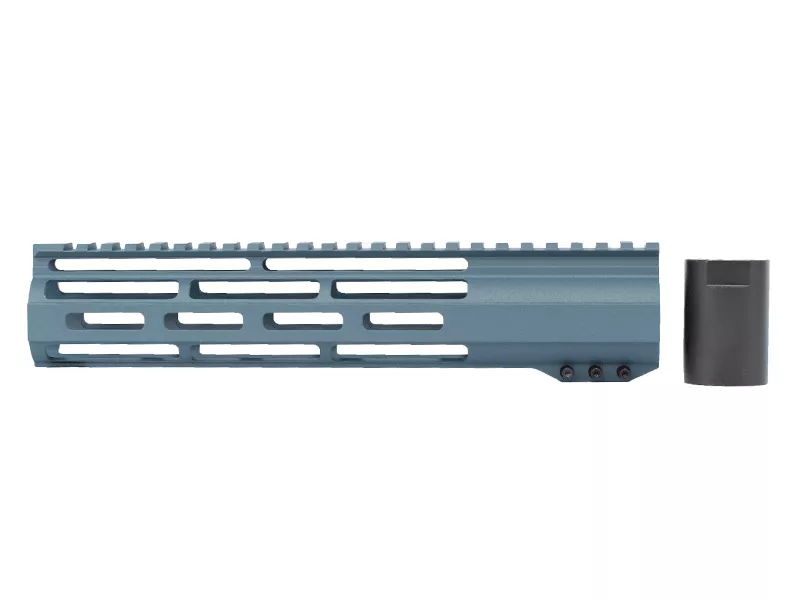 10 inch Cerakote Blue Titanium Window M-LOK Free Float Rail