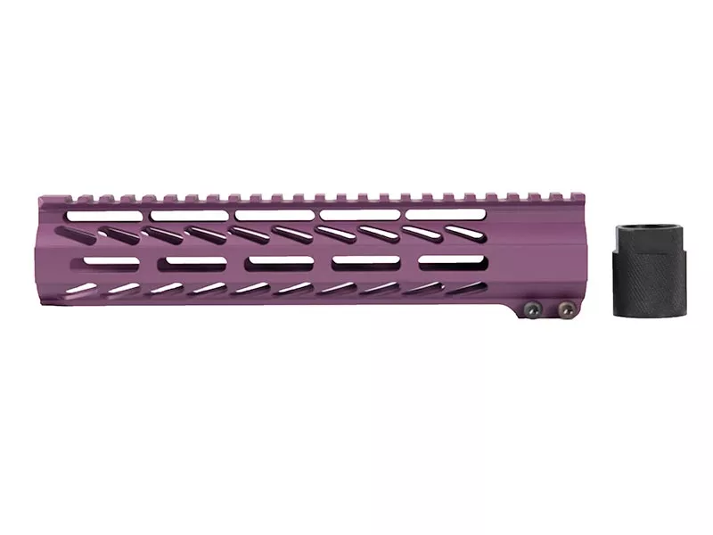 10 inch Cerakote M-LOK Free Float Rail – Purple