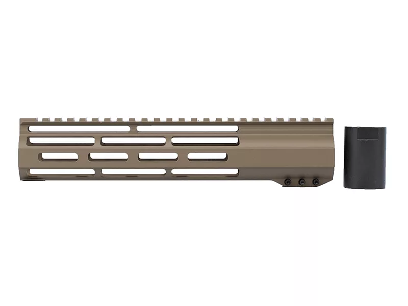 10 inch Flat Dark Earth Lightweight Window M-LOK Free Float Rail