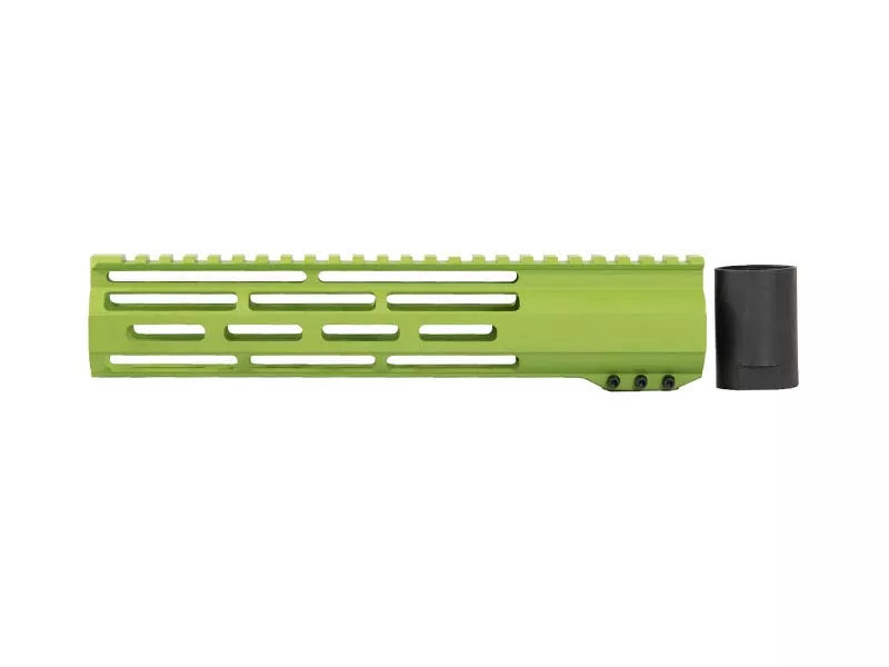 10 inch Window M-LOK Free Float Rail – Zombie Green