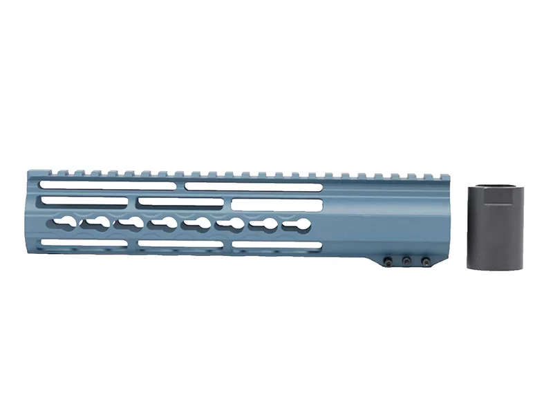 10″ Riveted Keymod Titanium Blue Handguard