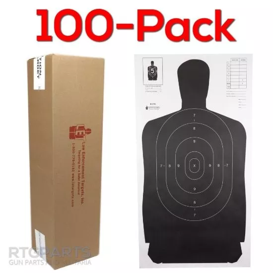 100-PACK OF B-27S FULL SIZE SILHOUETTE, 24X45", ACTION TARGET
