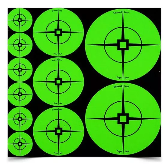110 SELF-ADHESIVE ROUND TARGETS, GREEN, BIRCHWOOD CASEY