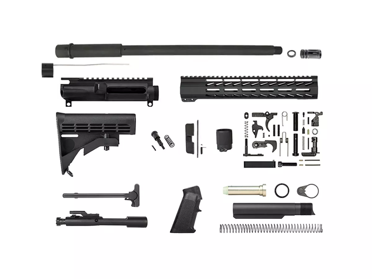 16″ 300 AAC Blackout 12″ Keymod Unassembled Complete Rifle Kit No Lower