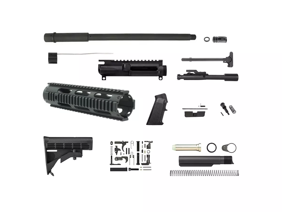 16″ 300 BLK Blackout Complete Rifle Kit with No Lower