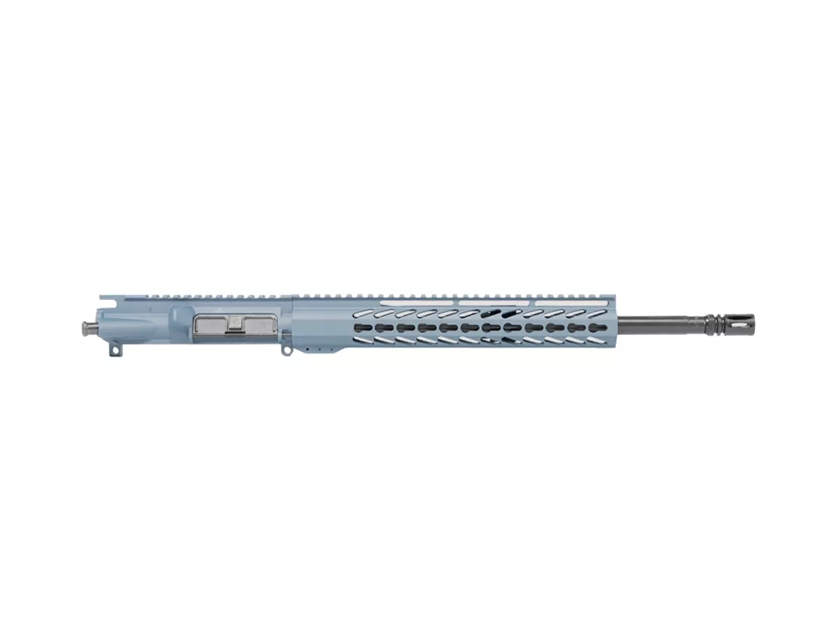 16″ 7.62×39 AR-47 Upper – 12″ Keymod Handguard, Titanium Blue Cerakote