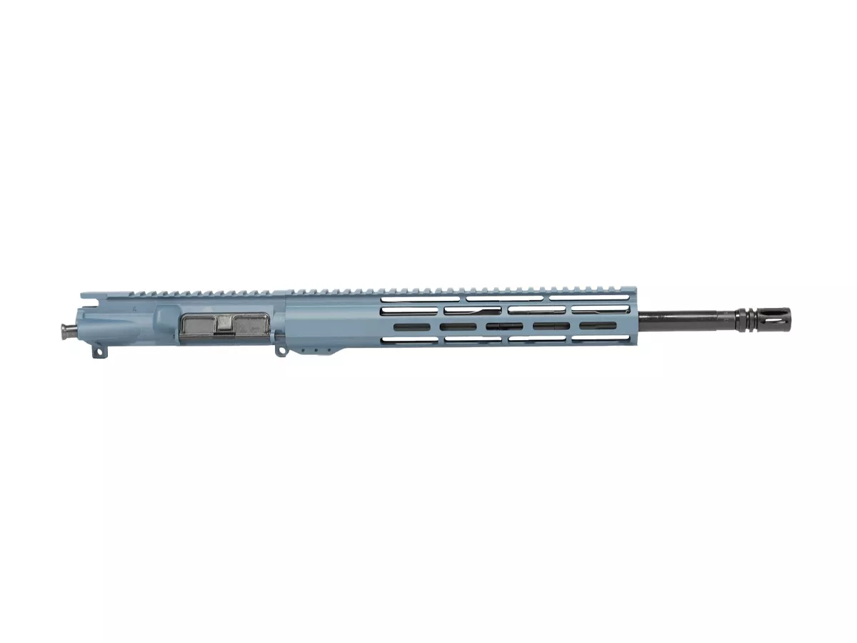 16” 9mm AR-9 Upper Assembly – Titanium Blue Cerakote – 12″ Window M-Lok