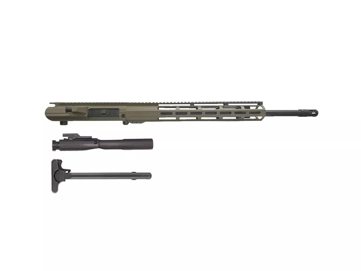 16″ Flat Dark Earth 308 Upper 12″ Window M-LOK Rail