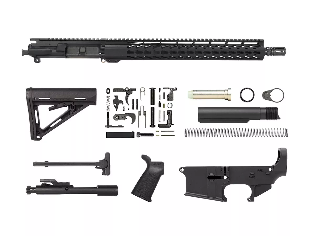 16″ Magpul Rifle Kit 15″ Keymod Assembled WITH 80% Lower