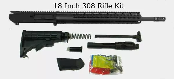 18″ 308 Rifle Kit 15″ Free Float Keymod Rail