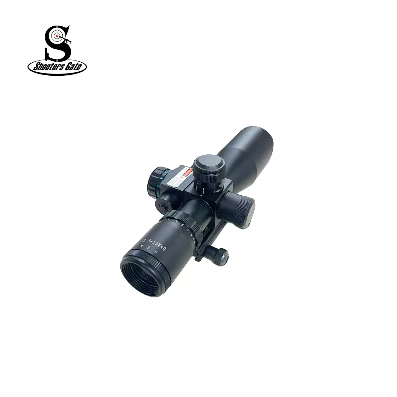 2.5-10x40Rifle Scope, Red Laser, illumination, SC114