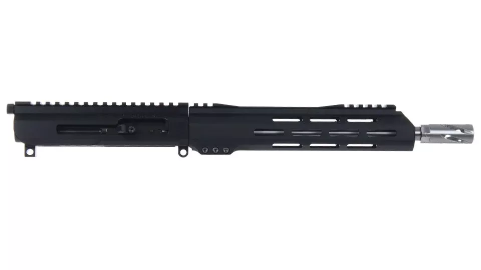 .22 Magnum Right Side Charging Upper Assembly | 10.5″ Stainless Heavy Barrel | 1:16 Twist | MLOK Split Rail