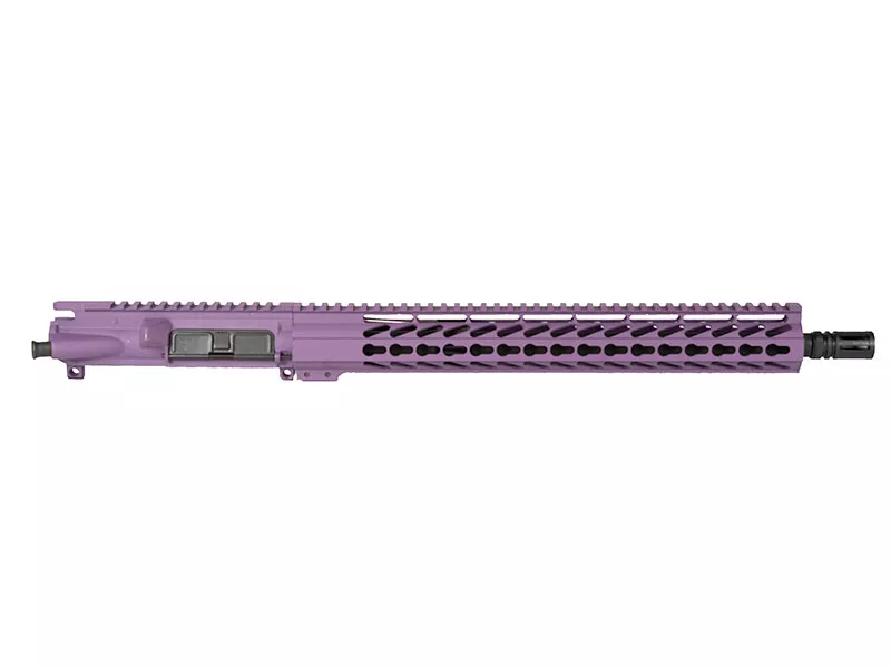 300 Blackout 16″ Purple Upper 15″ Keymod Rail