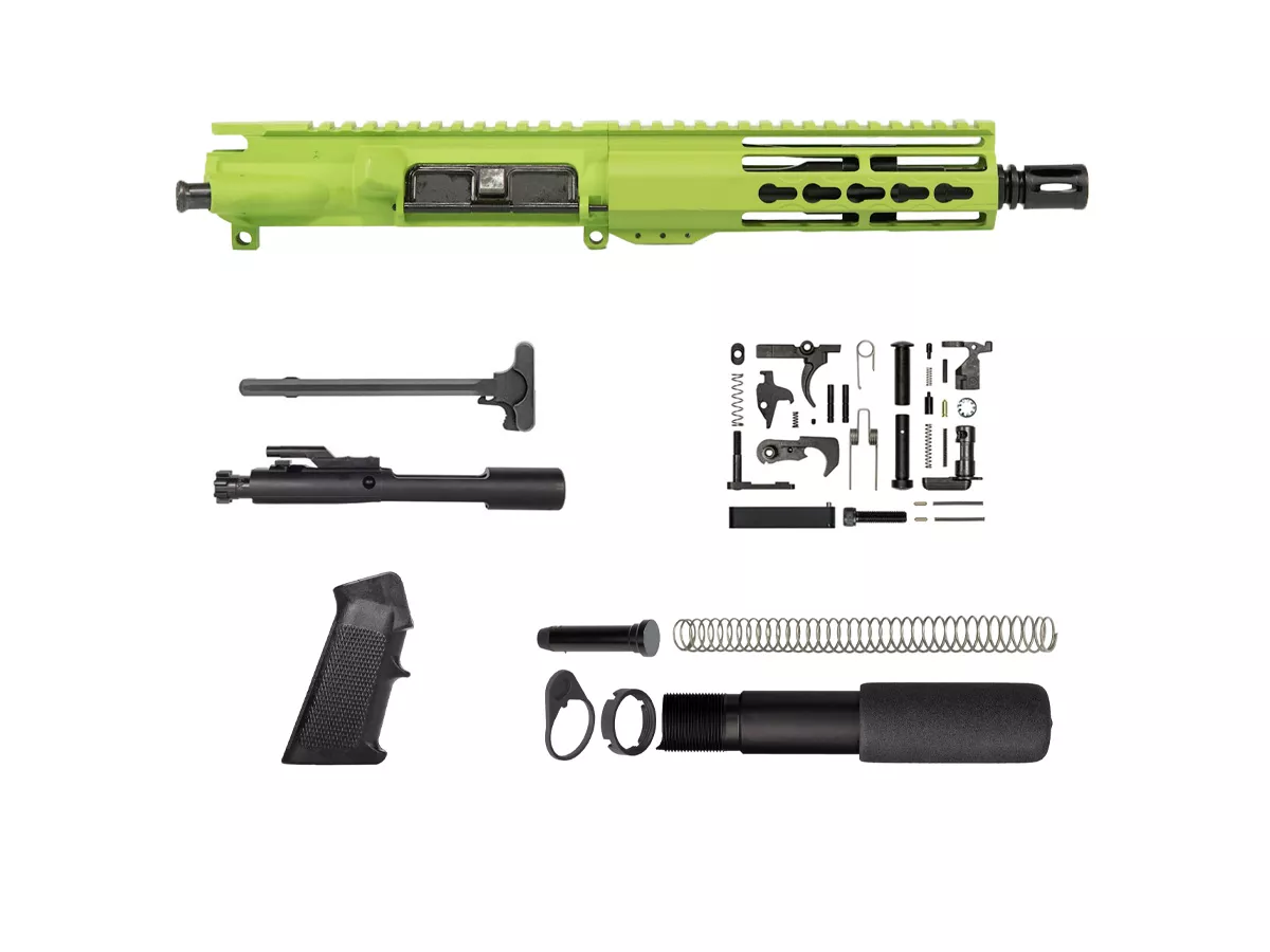 7.5″ AR-15 Riveted Keymod Pistol Kit – Zombie Green