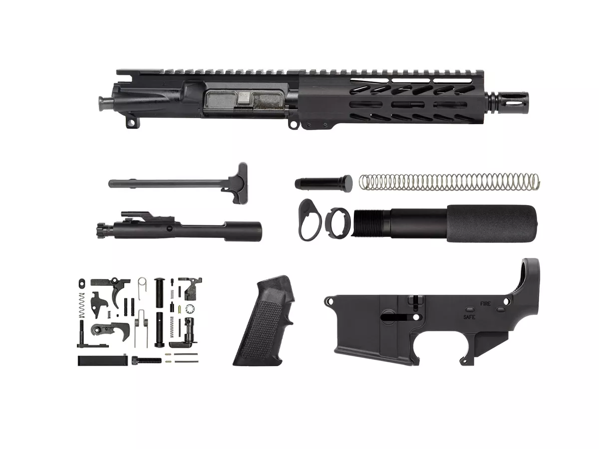 7.5″ Ghost M-lok Handguard Pistol Kit with 80% Lower