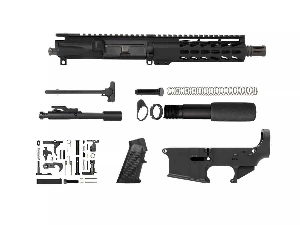 7.5″ Keymod Pistol Kit with 80% Lower
