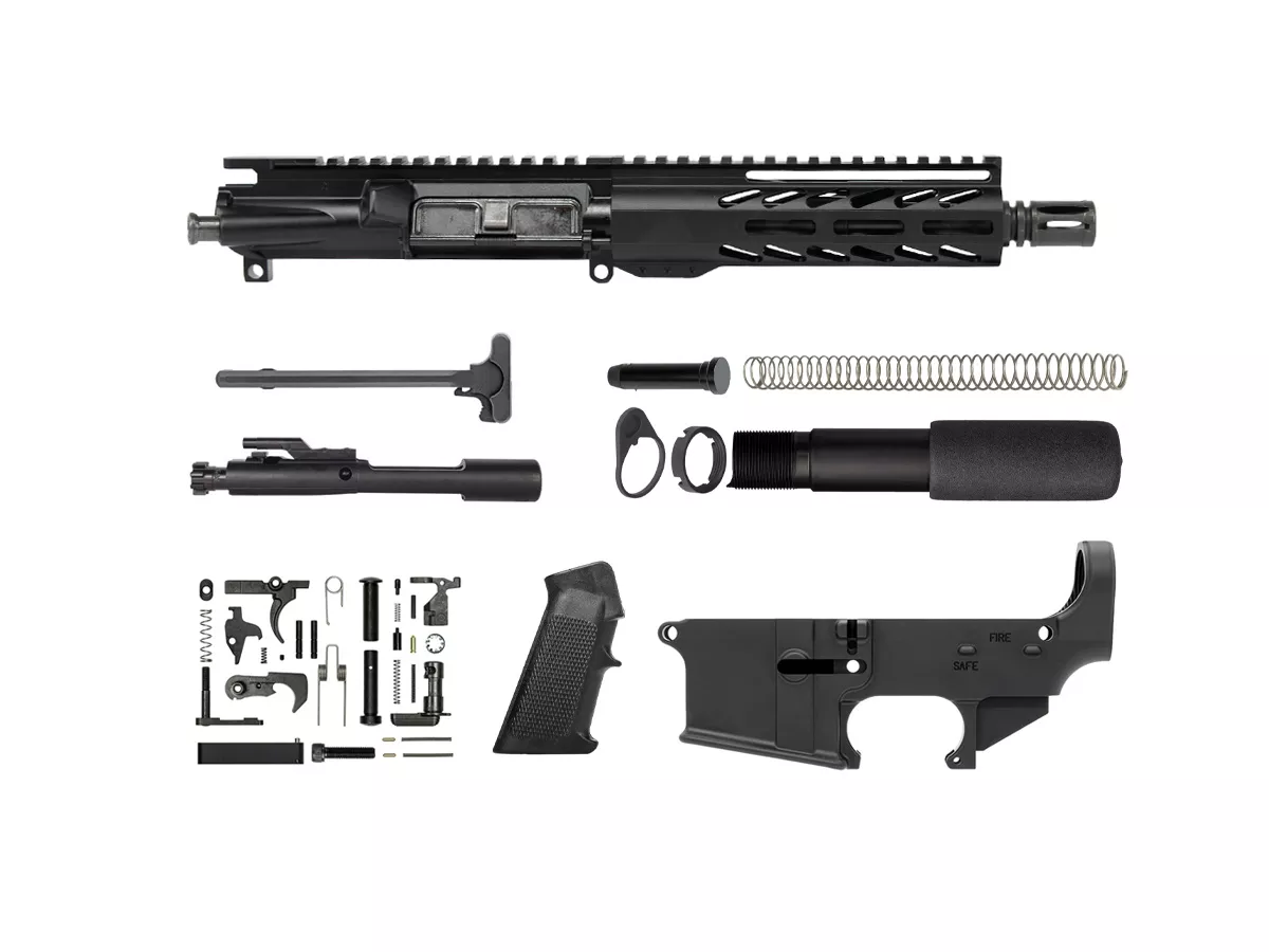 7.5″ M-lok Pistol Kit with 80% Lower