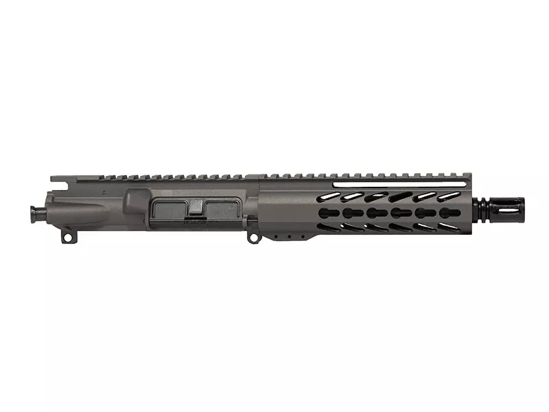 7.5″ Tungsten Grey AR-15 Upper 7 inch Slim House Keymod Rail