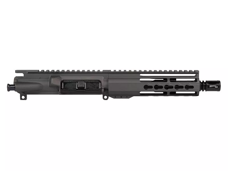 7.5″ Tungsten Grey AR-15 Upper 7 inch Slim Riveted Keymod Rail