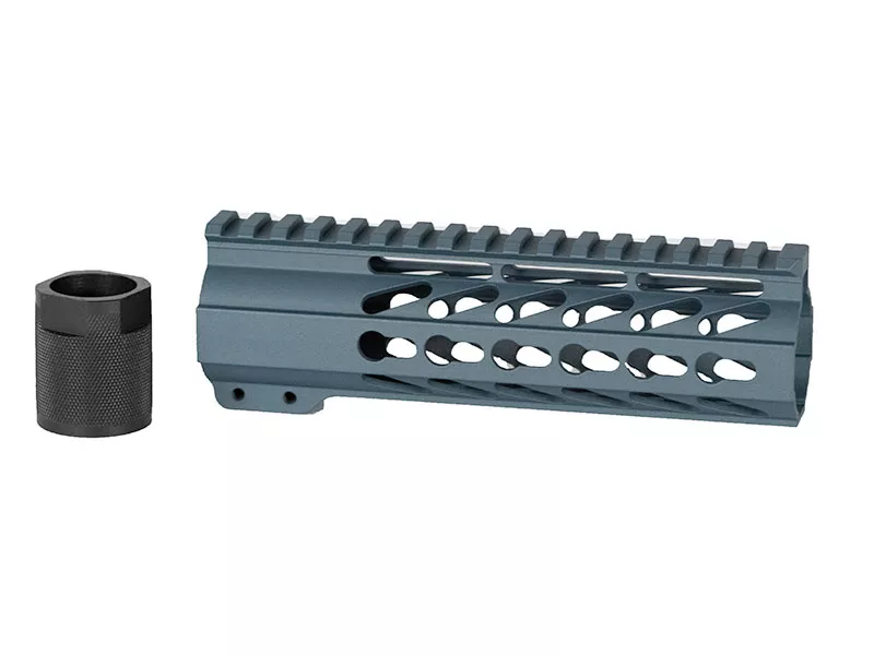 7″ Keymod Handguard Free Float Light Weight Titanium Blue
