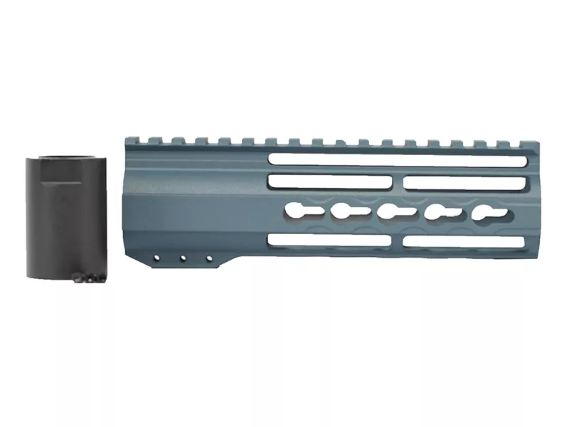 7″ Riveted Keymod Handguard Titanium Blue