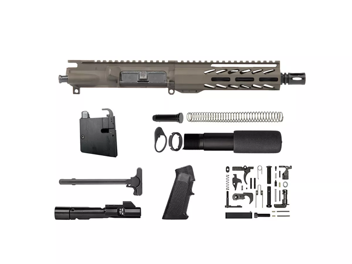 8.3″ AR-15 9mm Olive Drab Green Pistol Kit 7″ M-LOK