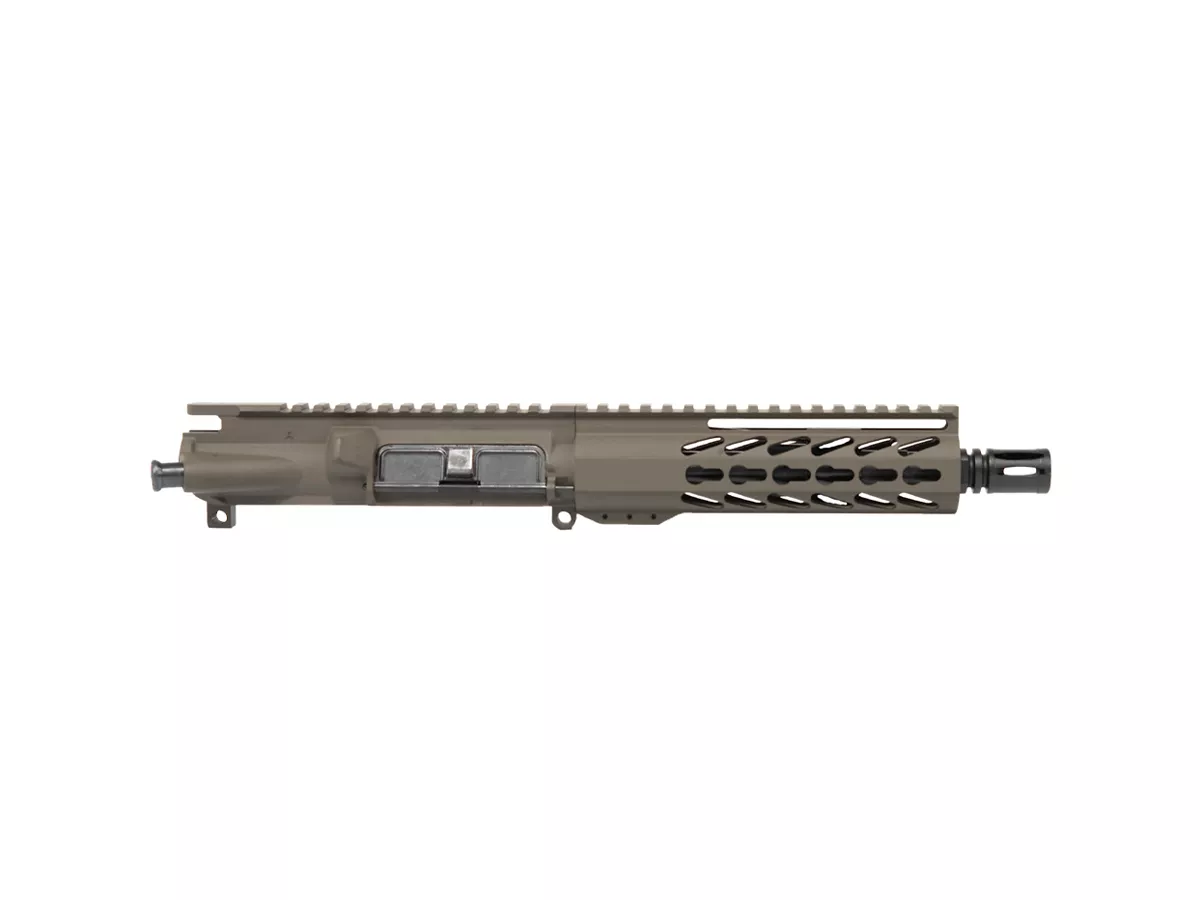 8.3″ AR-9 9mm Olive Drab Green Complete Pistol Upper 7″ Keymod — No BCG/CH