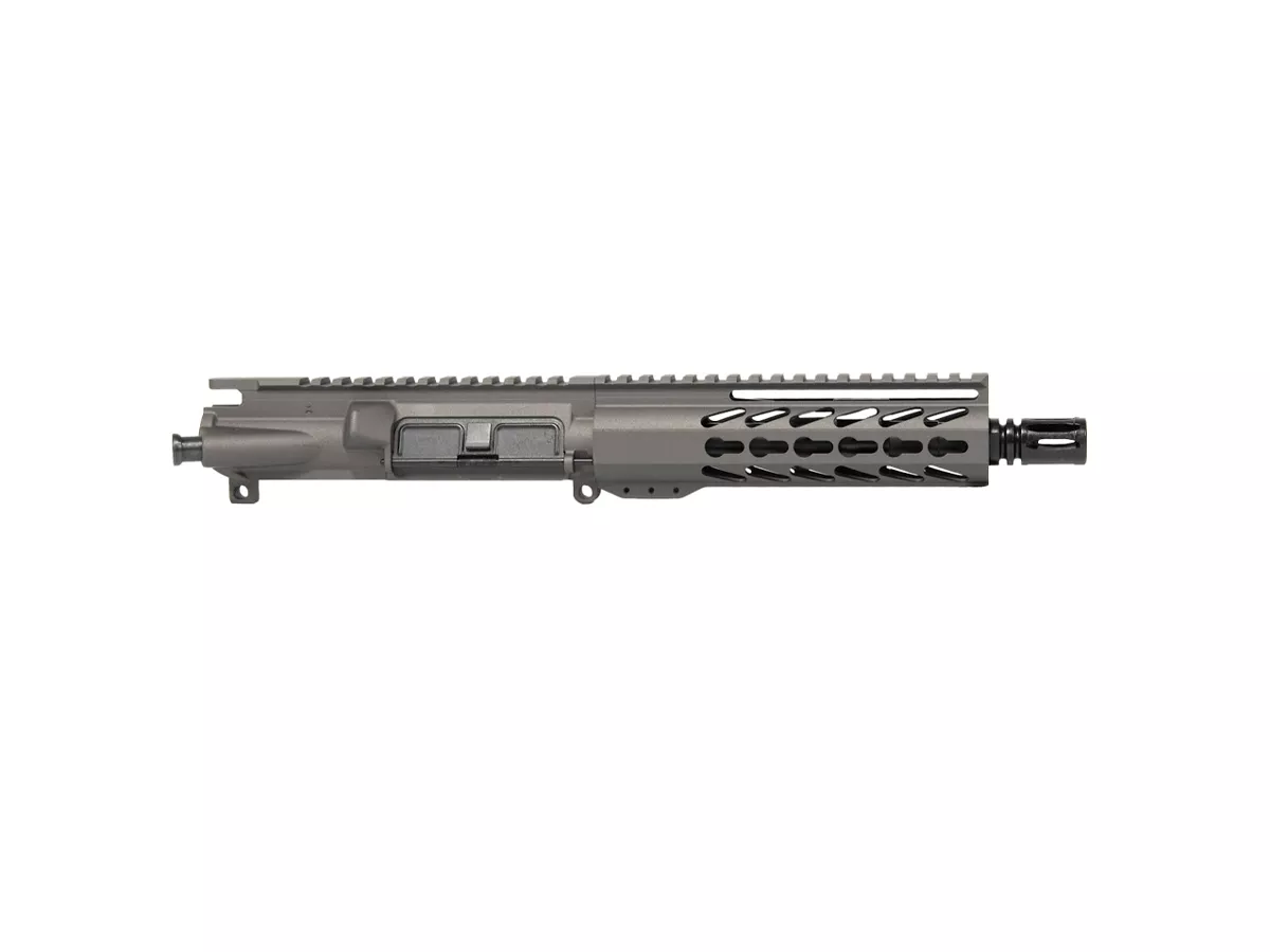 8.3″ AR-9 9mm Tungsten Grey Complete Pistol Upper 7″ Keymod — No BCG/CH