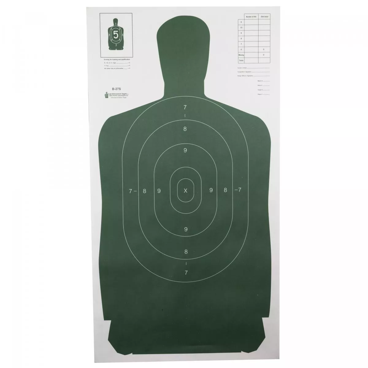 Action Targets B-27S Standard 100Pk