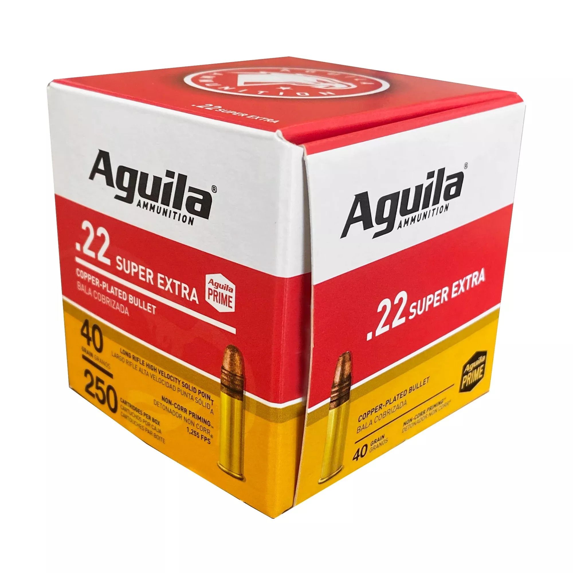 Aguila 22 LR 40gr Hi-Velocity Solid Point Ammo – 250 Rounds