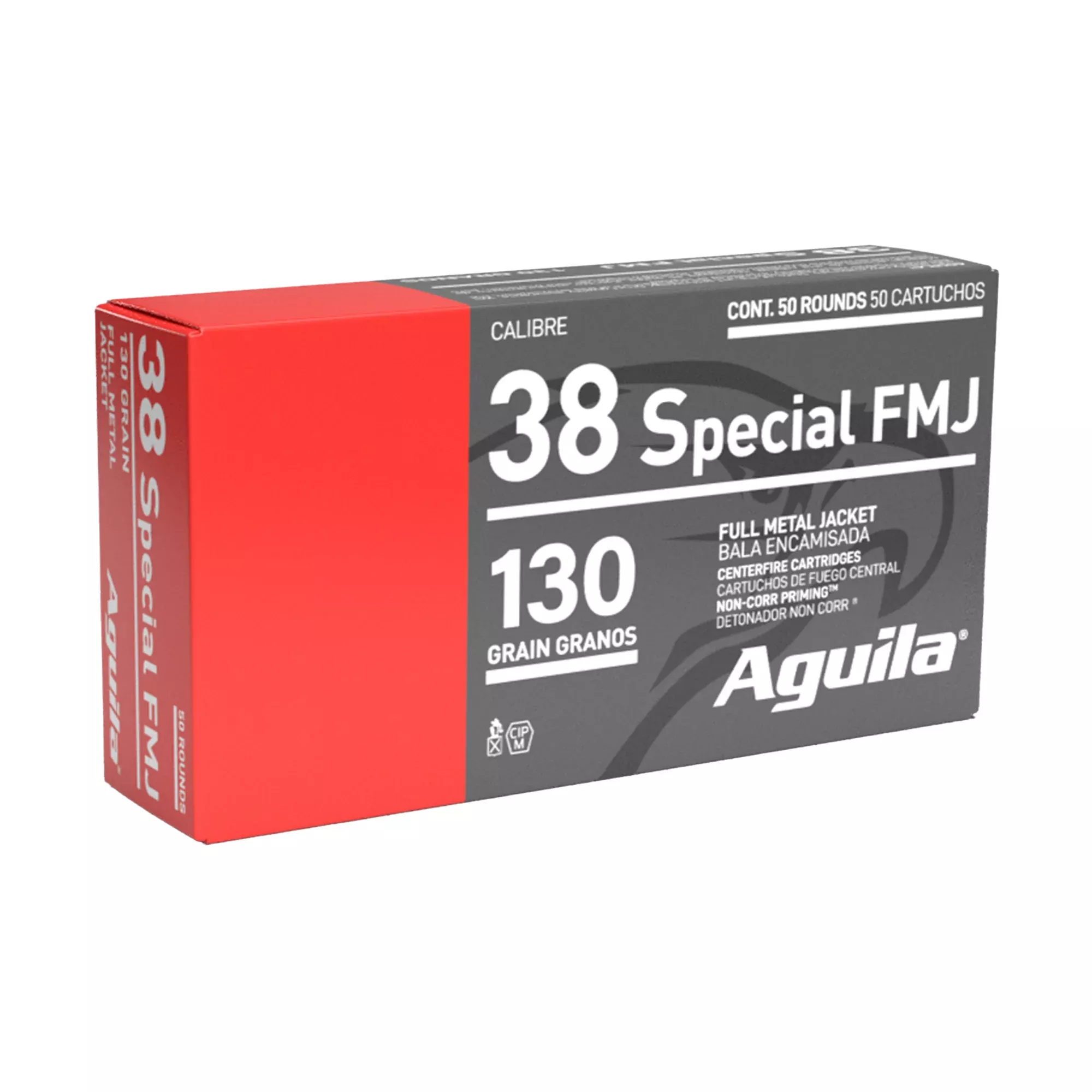 Aguila 38 Special 130gr FMJ Range Ammo – 50 Rounds