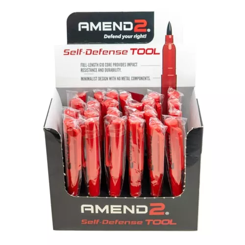 AMEND2 G10 RED SELF DEFENSE TOOL DISPLAY 24 UNITS