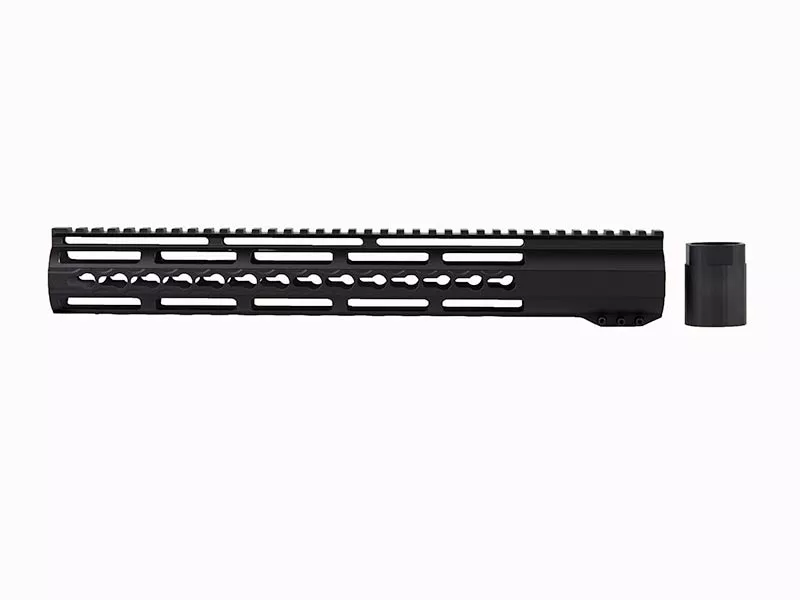 AR-10 (.308) 15″ Slim Riveted Keymod Handguard – Black