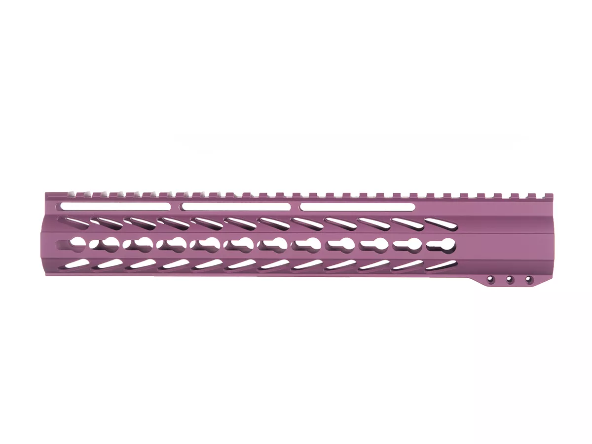 AR-15 12″ Custom Slim Light Weight House Keymod Handguard – Purple