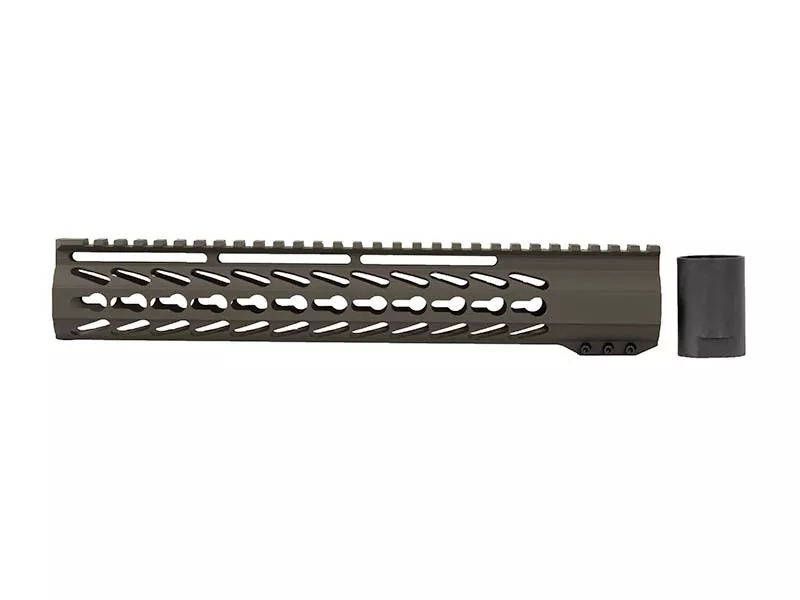 AR-15 12″ Slim Light Weight House Keymod Handguard – OD Green