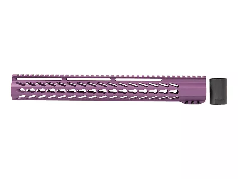 AR-15 15″ Custom Slim Light Weight House Keymod Handguard – Purple