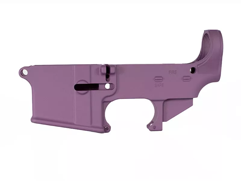 AR-15 80 Percent Lower Receiver Cerakote – Purple Grape