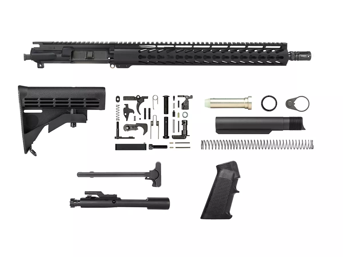 AR-15 Rifle Kit 15 inch Keymod 1 x 7 Upper Assembled NO 80% Lower