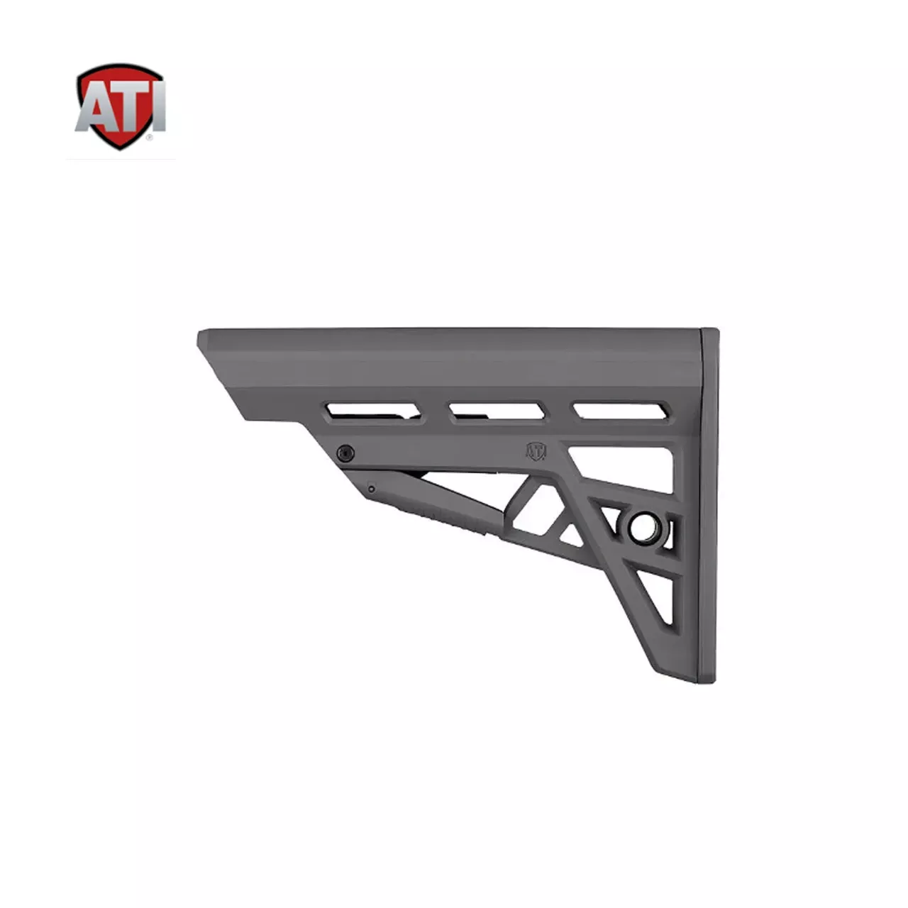 AR-15 TACTLITE DJUSTABLE MIL-SPEC STOCK, GREY, MADE BY ATI