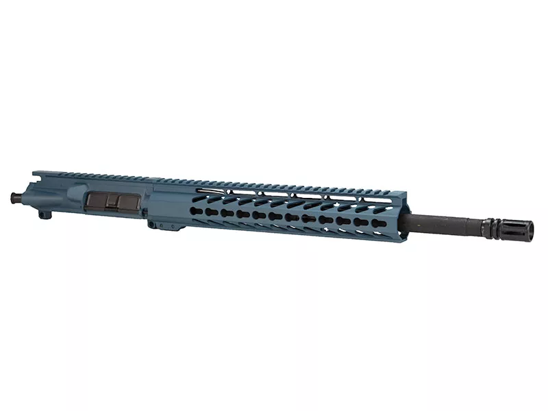 AR-15 Titanium Blue Upper 16″-12″ Keymod Rail