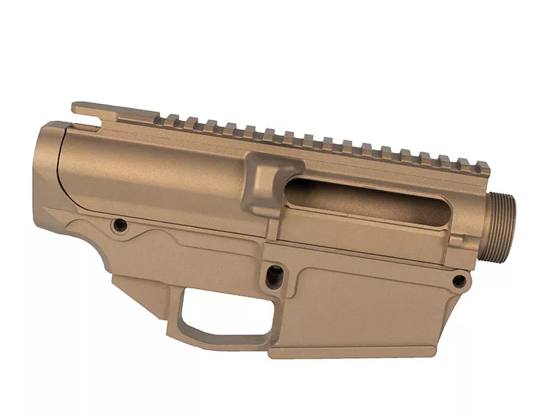 AR10 308 Cerakote 80% Lower and Complete Stripped Upper Set – Burnt Bronze